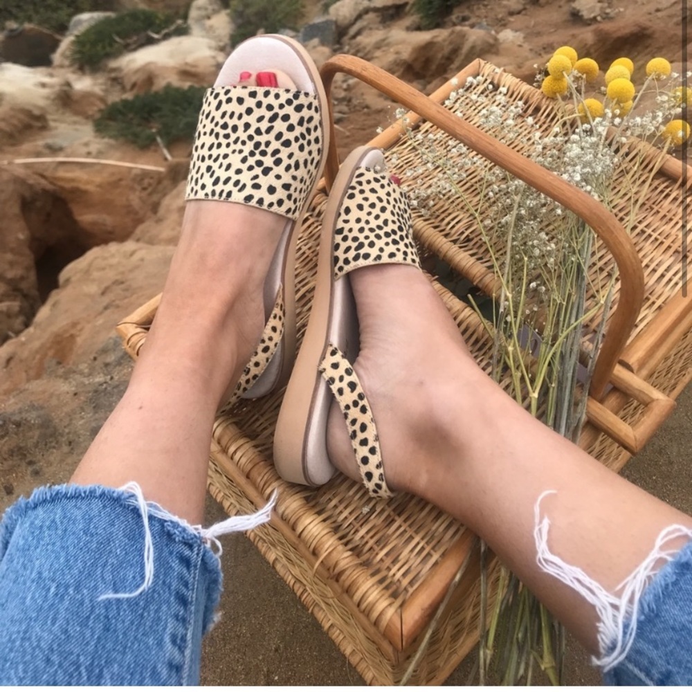 SOLD - NWT Matisse Easy Sandals Animal Print Leopard Size 6